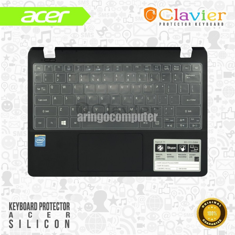 Accessories General Keyboard protector timbul Acer 10in