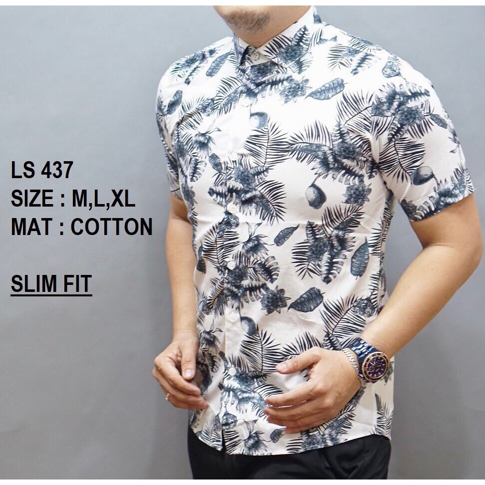 BAJU PRIA/COWOK KEMEJA BATIK PREMIUM SLIMFIT LENGAN/TANGAN PANJANG/PENDEK