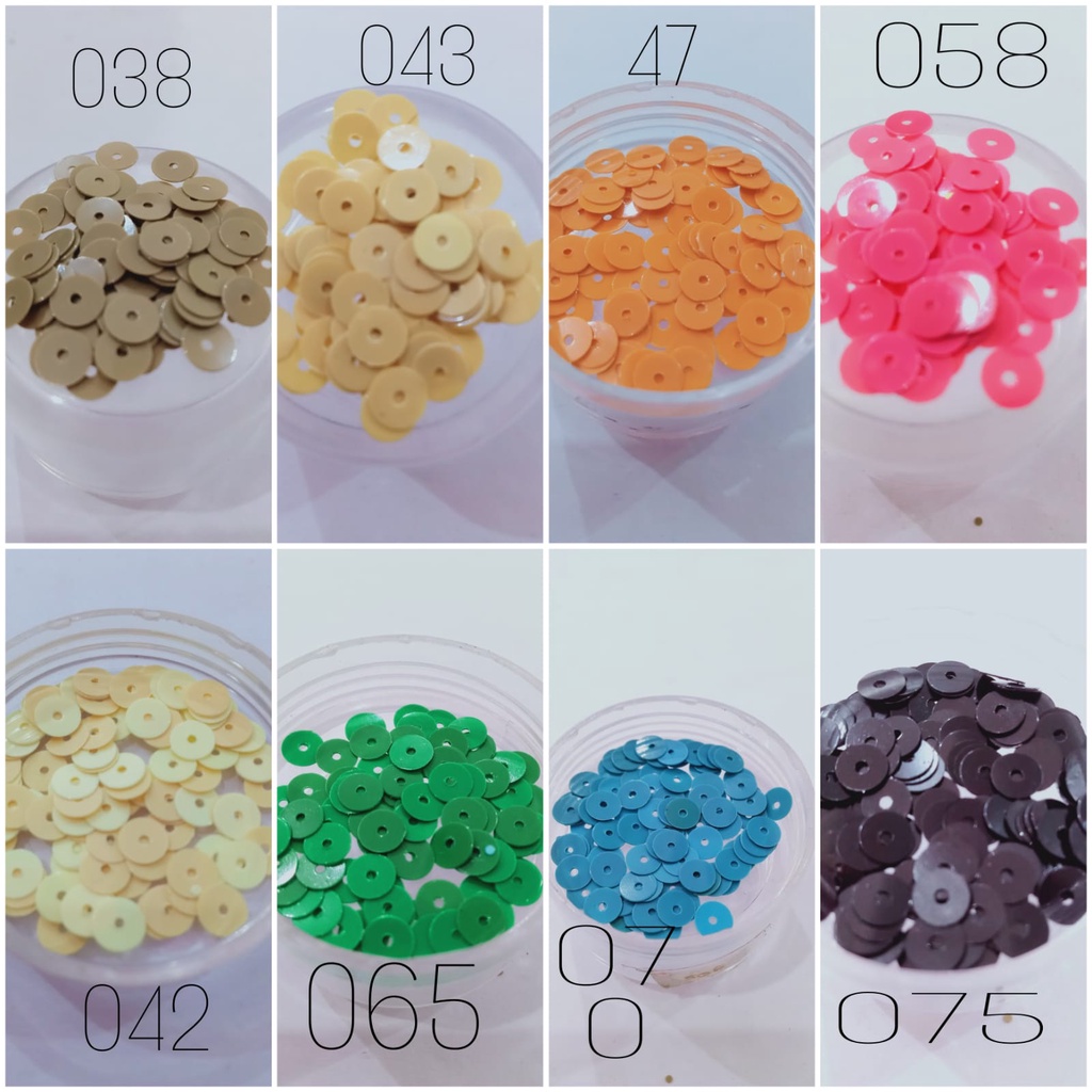 Ecer Payet Sequin Ramboci Piringan Flat 5MM 45GR  *E2 052*