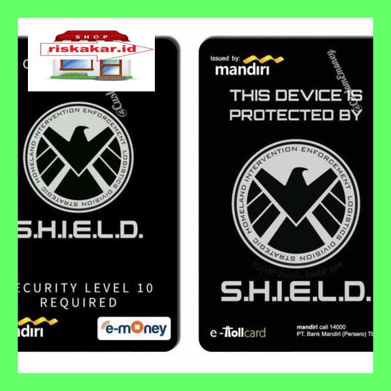 Ktgca Kartu Emoney Mandiri Etoll Agent Of Shield Custom 2 Sisi / Bca Flazz Car40D