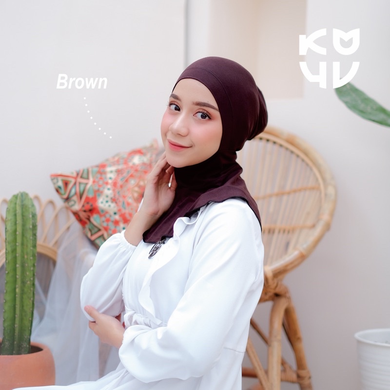 Koyu Hijab Iner Ninja Jersey Anti Gerah