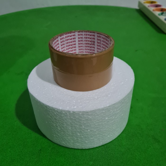 

Senikertas- D15X7Cm Gabus Styrofoam Bulat Dummy Cake -Kertas-Seni.