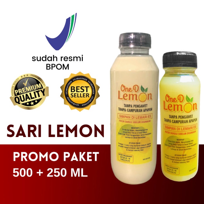 

One~D Lemon Premium % Murni Diperas Sesuai Pesanan 500 ml & 250 ml (BERKUALITAS)