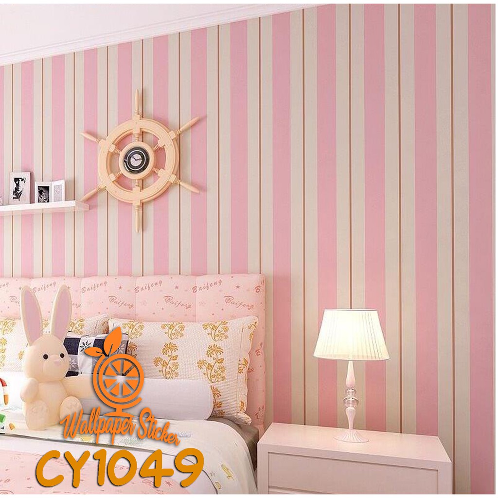 Wallpaper Dinding Walpaper Stiker wallpaper 3D Wallpaper motif salur HIGH QUALITY  ukuran 45cm X 9meter