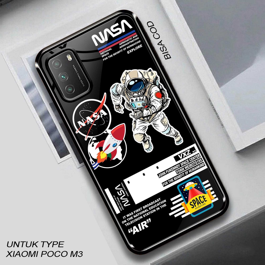 Case Poco M3 - Hardcase Glossy Poco M3 - Silikon Poco M3 - Casing Motif ( Nasa ) - Fashion Case Poco