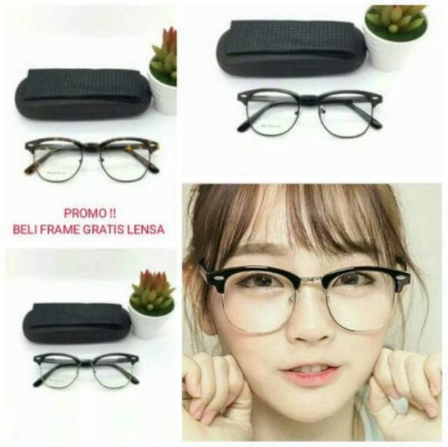 Frame Kacamata Trendy, Kaca mata Anti Radiasi, Kacamata Elegant, Kaca mata Minus, Kacamata New 8004