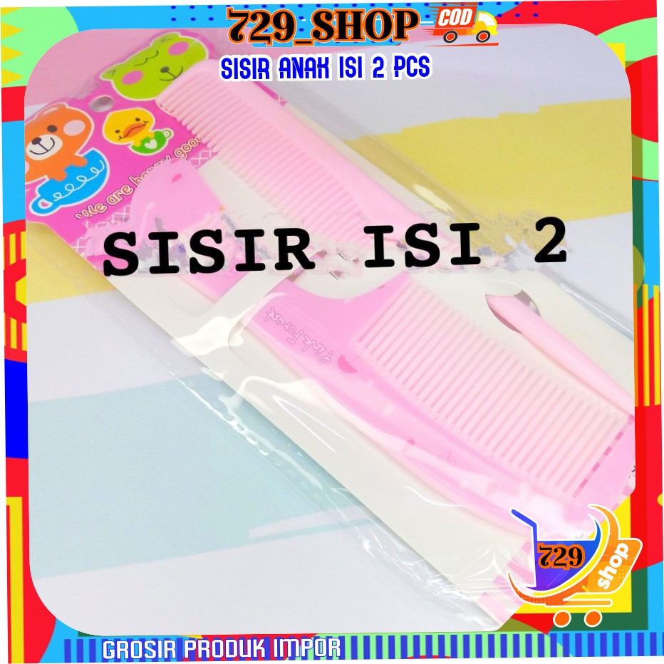 Isi 2 Pcs Sisir Karakter Korean Style Import