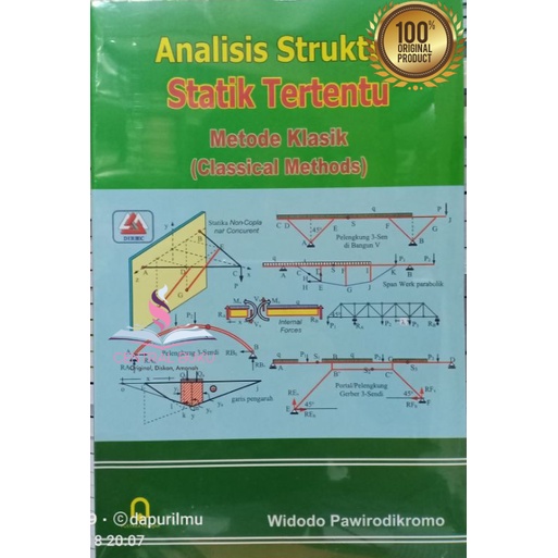 Buku  Analisis Struktur Statik Tertentu Metode Klasik ( Classical Methods ) - Widodo Pawirodikromo