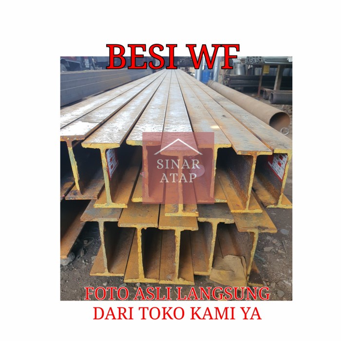 BESI WF 200 x 100 x 5,5 x 8 mm PANJANG 12 METER