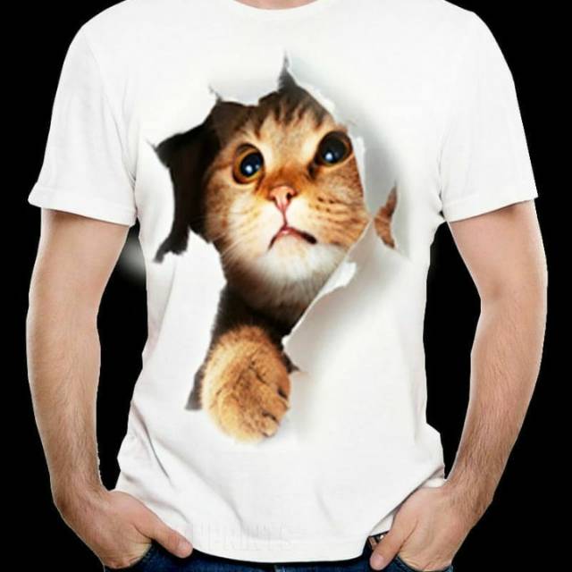 KAOS Kucing lucu