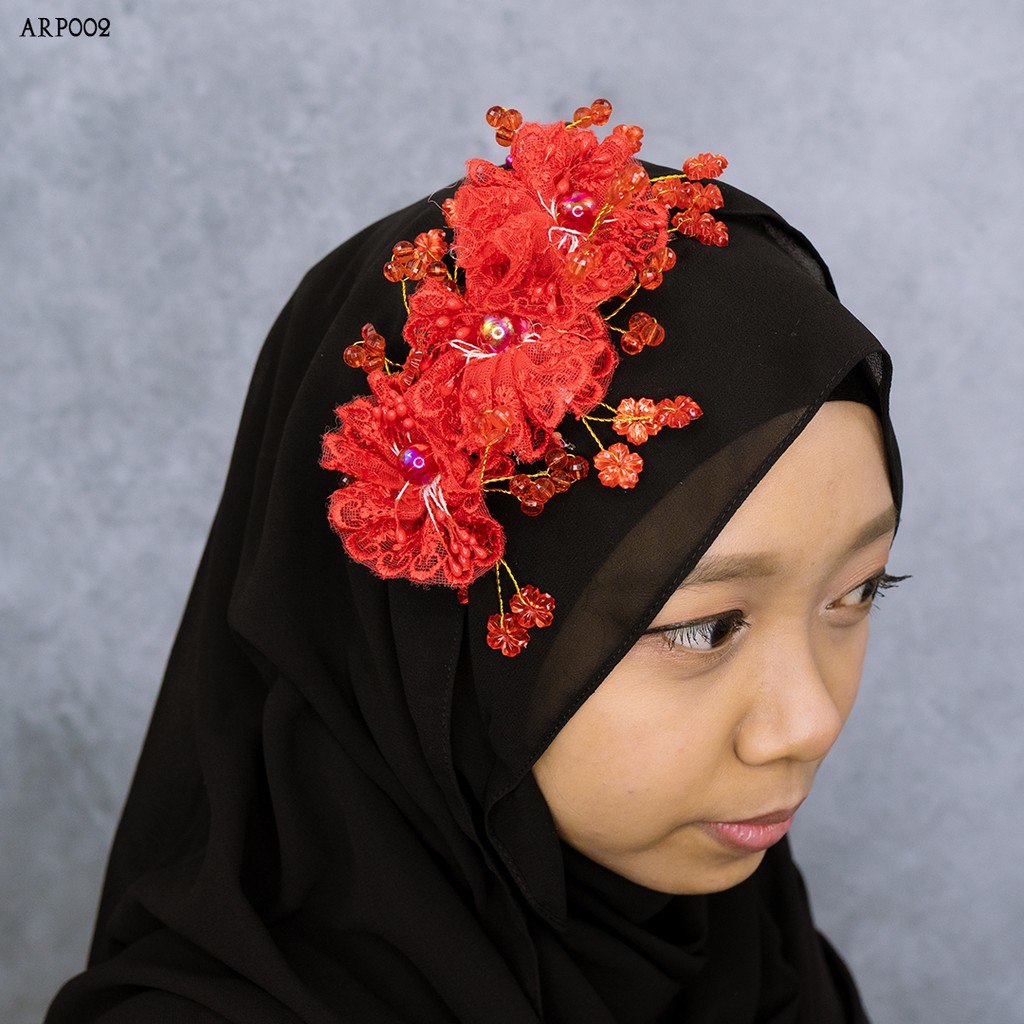 [STOK TERBATAS] AKSESORIS FASHION SANGGUL HIJAB PENGANTIN WANITA ARP002