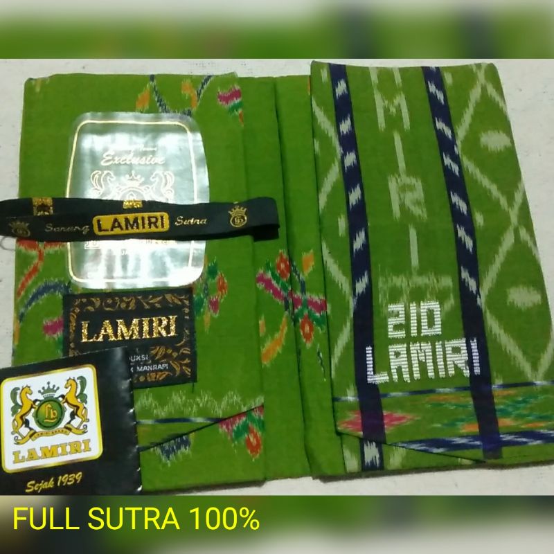 [FULL SUTRA 100%] SARUNG LAMIRI MST S90 MOTIF KEMBANG TERLARIS