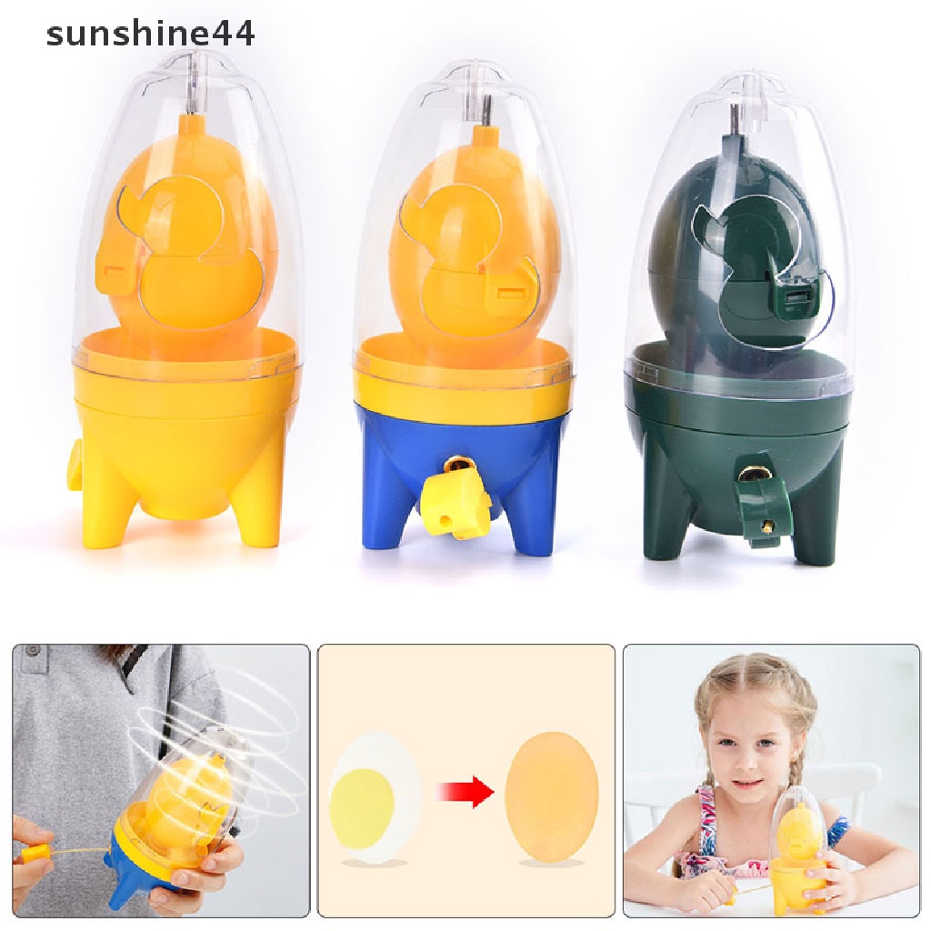 Sunshine Alat Pengocok Telur Manual Bahan Plastik Warna Putih + Kuning