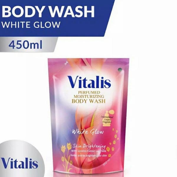 [REFILL 450ML] Vitalis Sabun Mandi Cair Fresh Dazzle 450 Ml |450ML - Body Wash_Cerianti