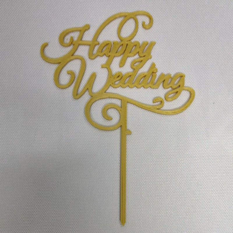 Cake topper Happy wedding