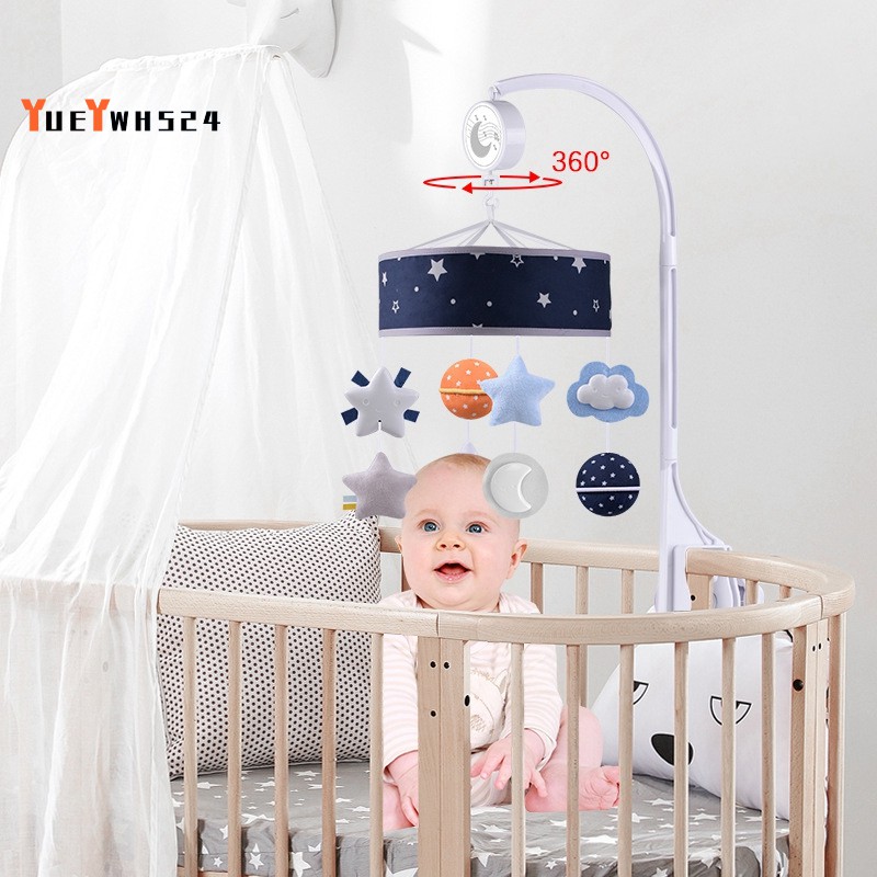 Mainan Gantung Tempat Tidur Bayi Tema Luar Angkasa Dengan Musik Berputar Untuk Dekorasi Shopee Indonesia