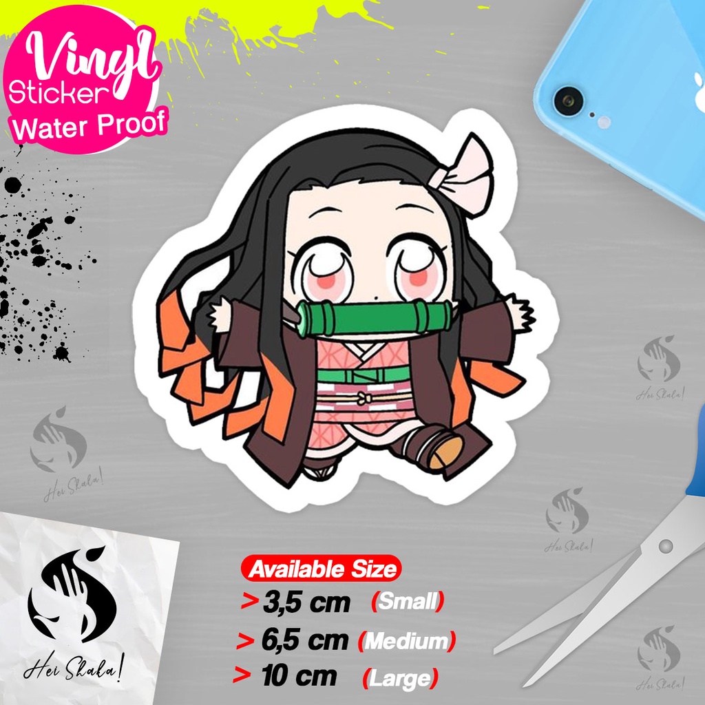 

Stiker Nazuko Kamado 005 Demon Slayer Kimetsu No Yaiba Sticker Anime Jepang Bahan Vinyl Anti Air