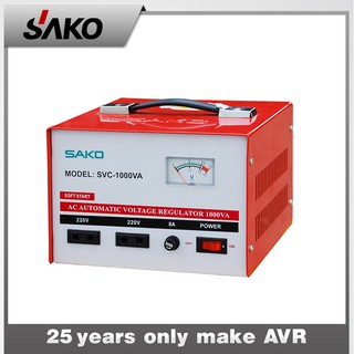 Stabilizer SAKO SVC-1000VA Automatic Voltage Regulator 1000 Watt / 1000W / Stabil SVC 1000 VA