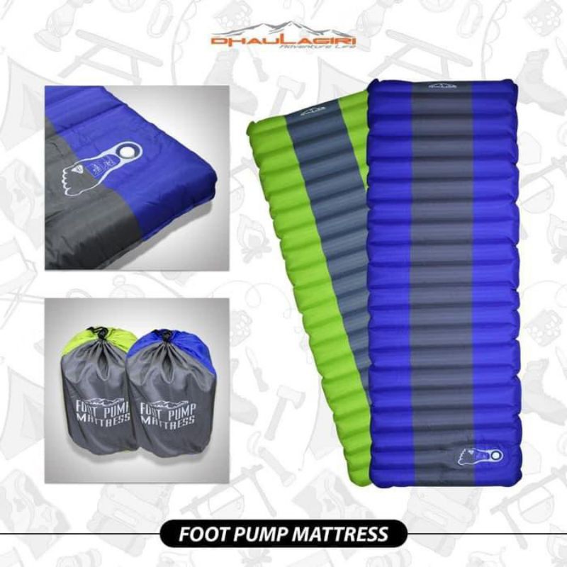 sleping pad Foot pump matrass, matras tidur Dhaulagiri