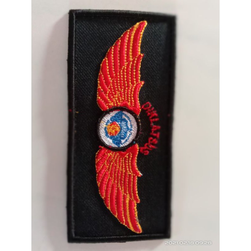 logo emblem atribut bet bordir komputer timbul 3D DIKLATSUS BALANTAS minimal order 5 pcs boleh di ca