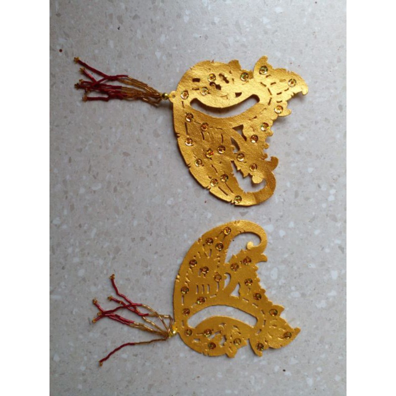 Sumping Tari - Sumping Wayang Orang - Sepasang Sumping Polos