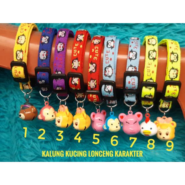 Kalung kucing lonceng karakter