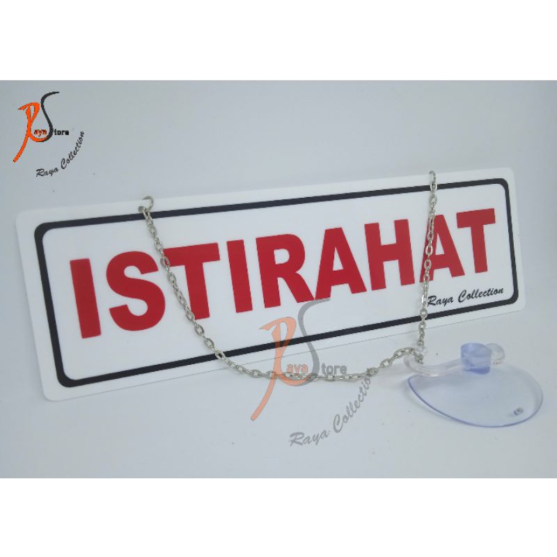 

TULISAN ACRYLIC ISTIRAHAT RANTAI UKURAN 25X8CM MURAH