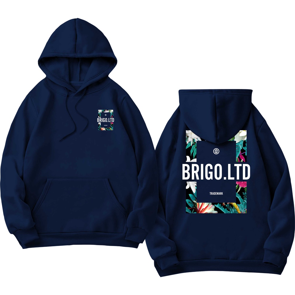 BRIGO Jumper Hoodie FLOWER II Sweater Hoodie BRIGO LOWER Sablon DTF Fleece Cotton II SIZE M-XXL (Pria &amp; Wanita) Free stiker&amp;Gantungan Kunci