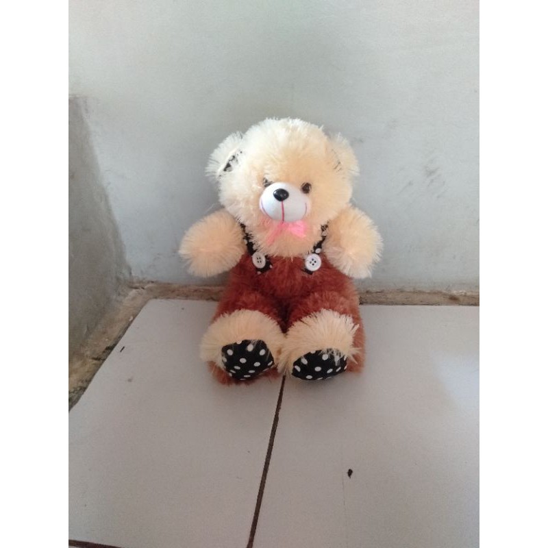 Boneka Beruang Rompi Mini 40cm