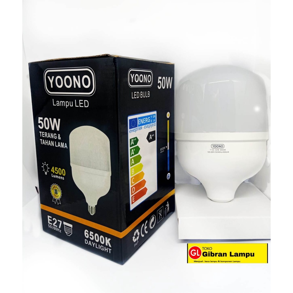 Lampu LED Yoono 50w - Bohlam LED Bulb 50 Watt - Promo Lampu LED Murah