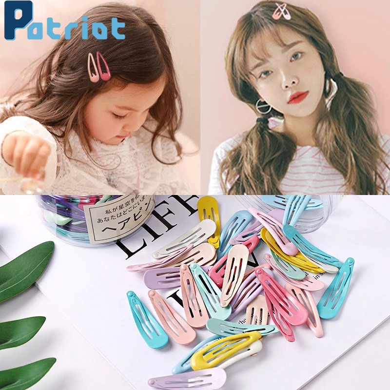 50Pcs/Box Elegant Simple Cute Cartoon Children BB Hair Clip Hair Accessories