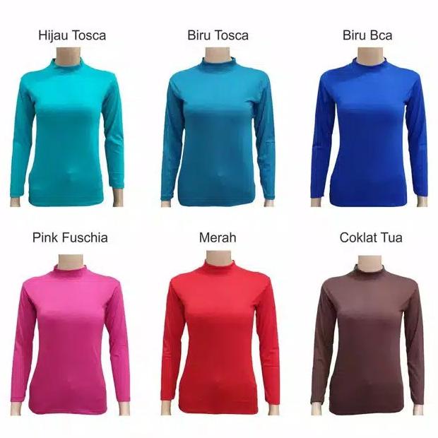 Manset Muslimah Baju Manset Kaos Rayon Panjang Bahan Adem Serap Keringat