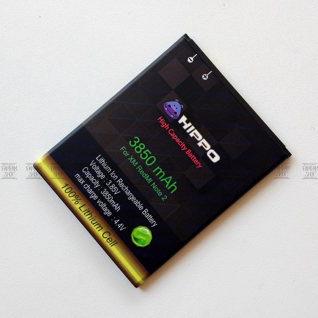 Baterai Hippo Double Power Original XiaoMi Redmi Note 2 2S Prime S BM45 Batre Batrai Hipo Xiao BM 45