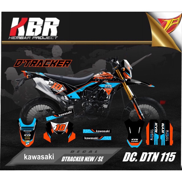 STIKER KLX BF DECAL FULL STICKER DECAL / FULL BODY KLX 150 G,BF, SE desain 115 Costum Bebas