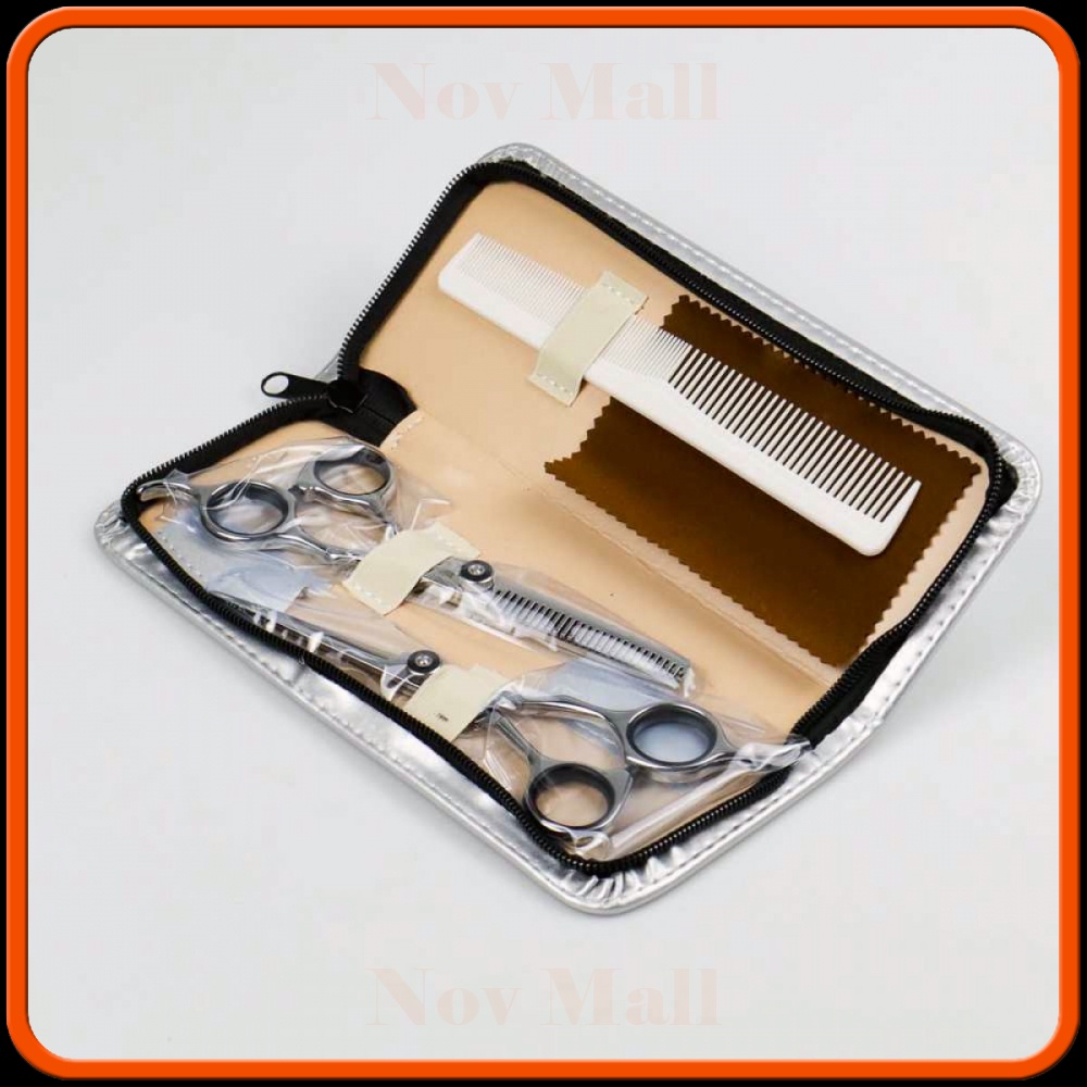 Set Gunting Rambut Sasak &amp; Flat Hairdressing Scissors - XK10