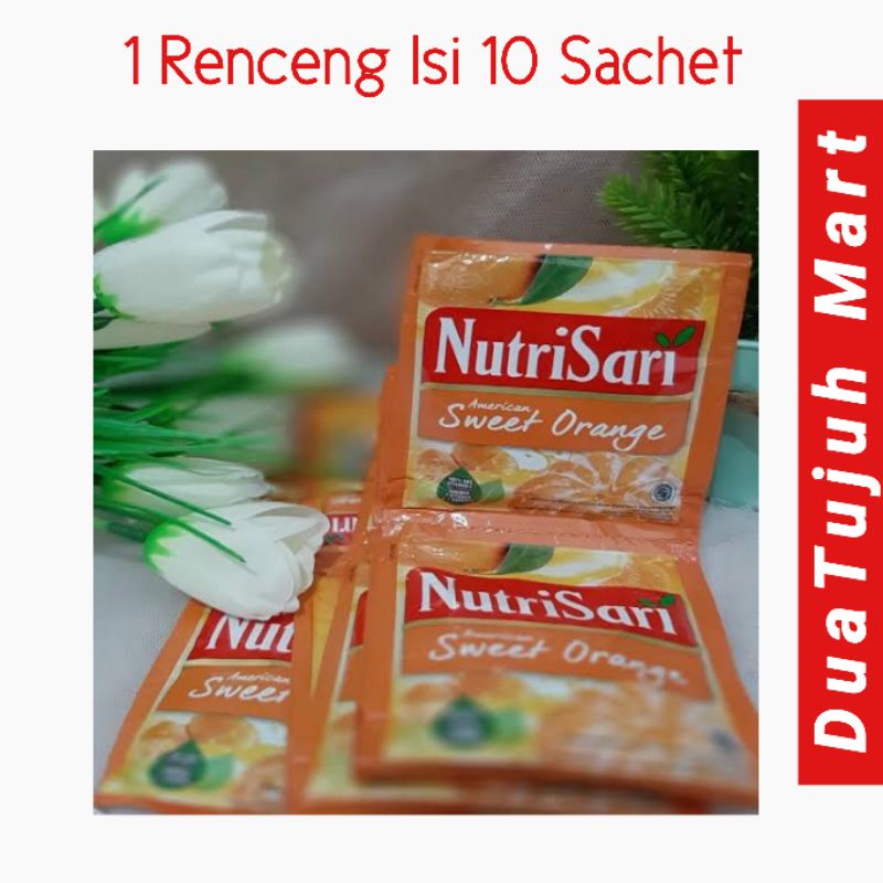 Nutrisari Sweet Orange 1 Renceng isi 10 Sachet