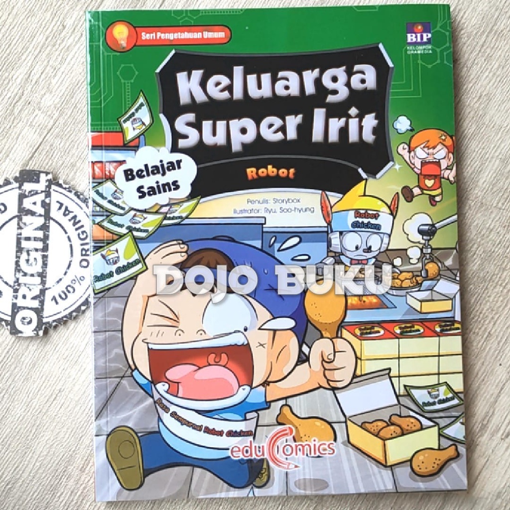 Buku Educomics Keluarga Super Irit Belajar Sains 4: Robot