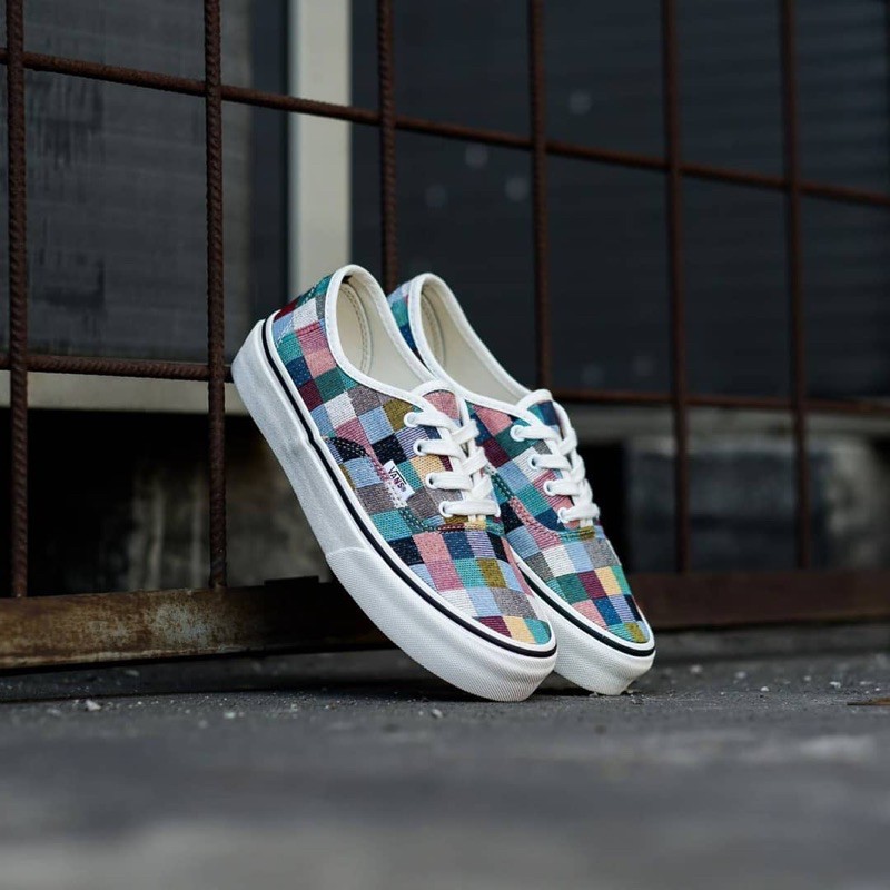 VANS AUTHENTIC WOVEN CHECKERBOARD MULTICOLOUR ORIGINAL 100%