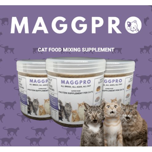 Maggpro Supplement Protein Makanan Kucing Menambah Nafsu Makan Kucing  Maggpro Cat Food Mixing 250gr