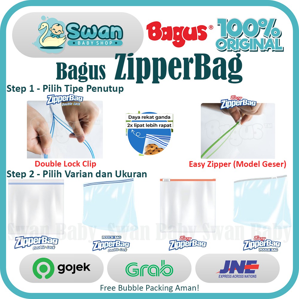 Jual Bagus Zipper Bag Zipperbag Plastik Makanan Plastik Higienis Easy Zipper Indonesia 3894