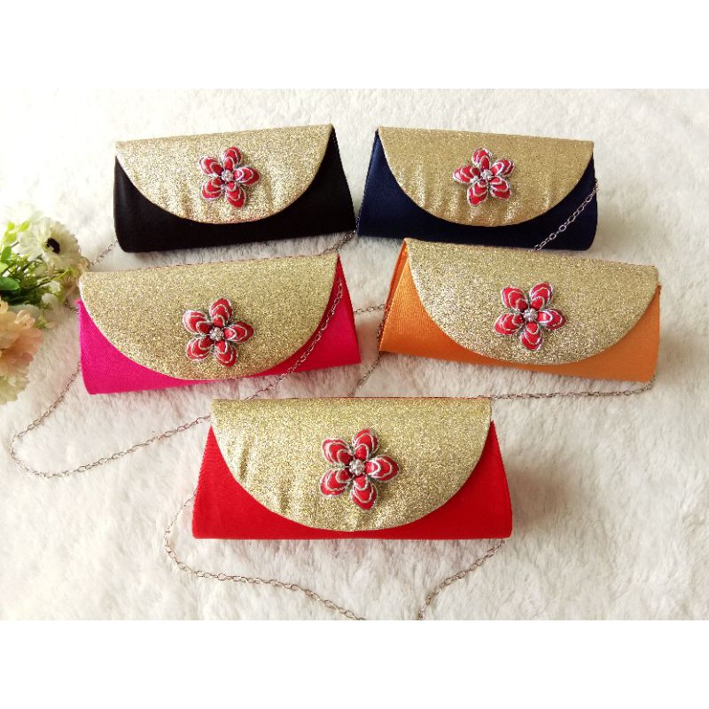 Clutch Satin NAURA Tali Rantai