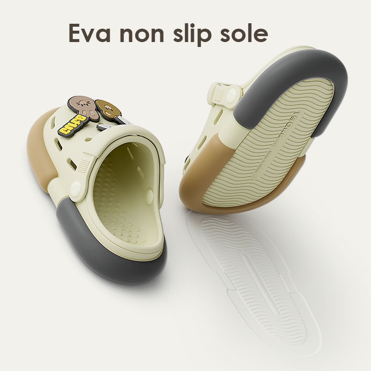 Sandal Anak Cowok Slip On Strap Bahan EVA Sol Ekstra Tebal Desain Anti Slip Sol Pijat Tersedia berbagai warna untuk usia 1-8 tahun