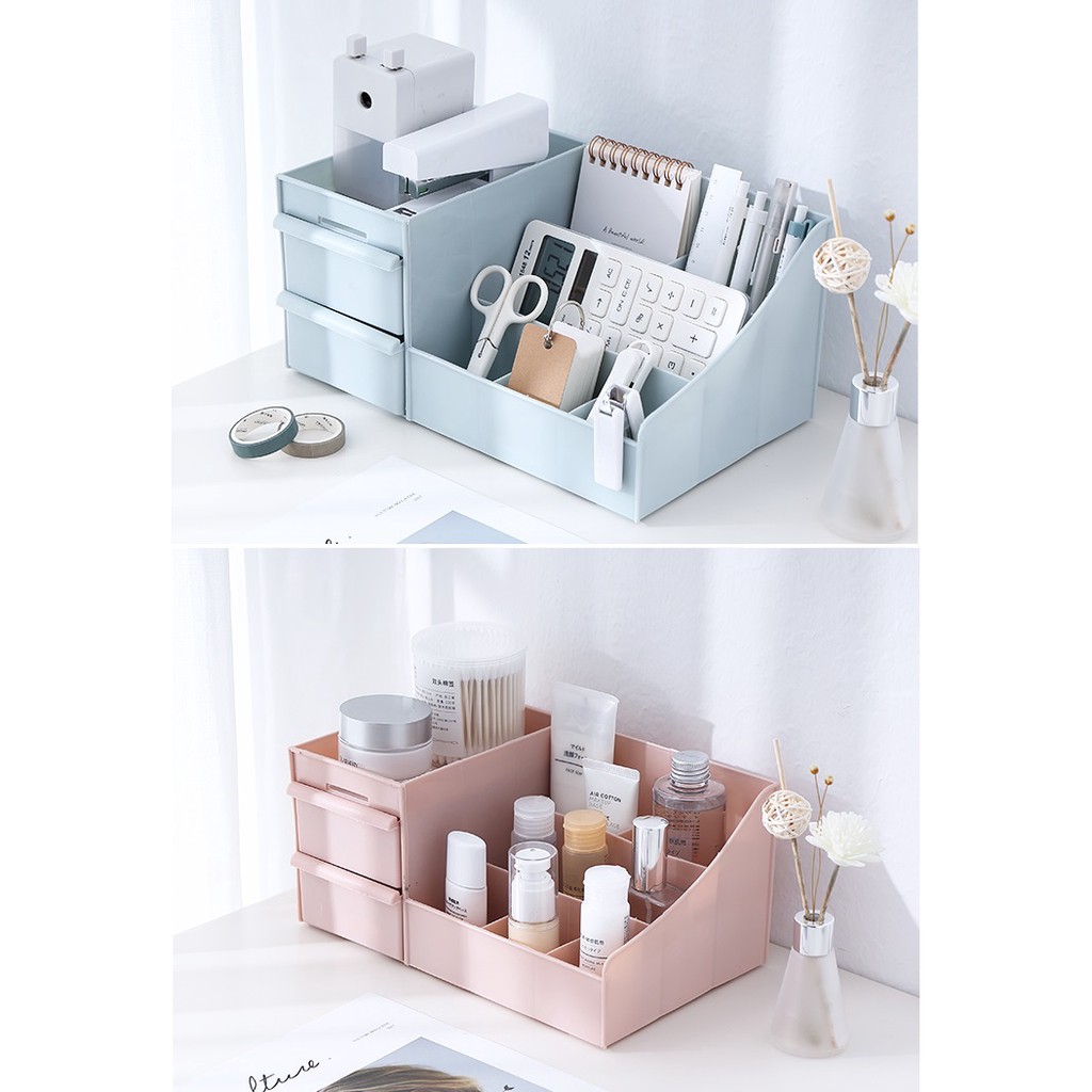 FYGALERYSURABAYA HL0124 Rak Kosmetik Kotak Penyimpanan Skincare Make Up Storage Box Organizer Serbaguna