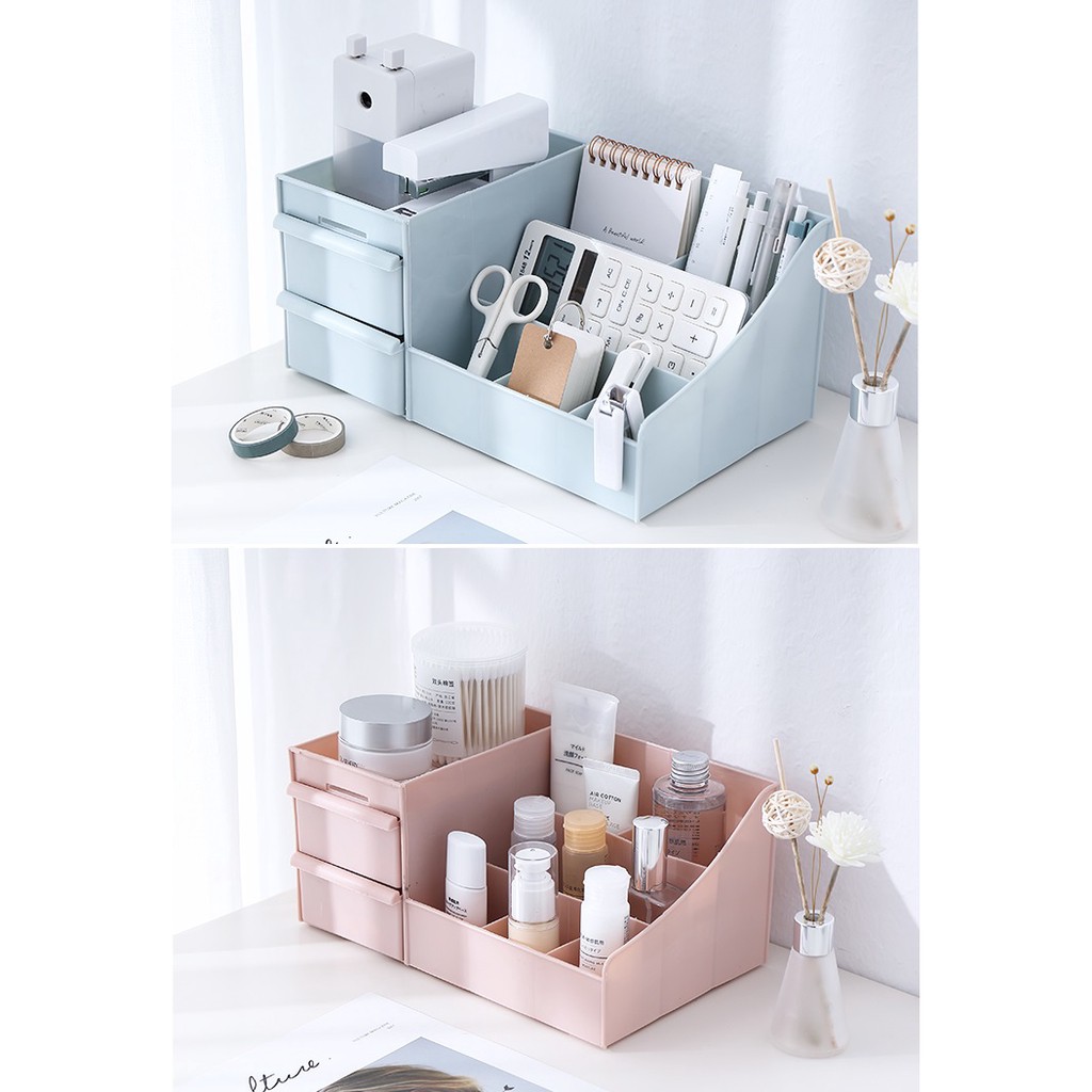 MARKAS  HL0124 Rak Kosmetik Kotak Penyimpanan Skincare Make Up Storage Box Organizer Serbaguna