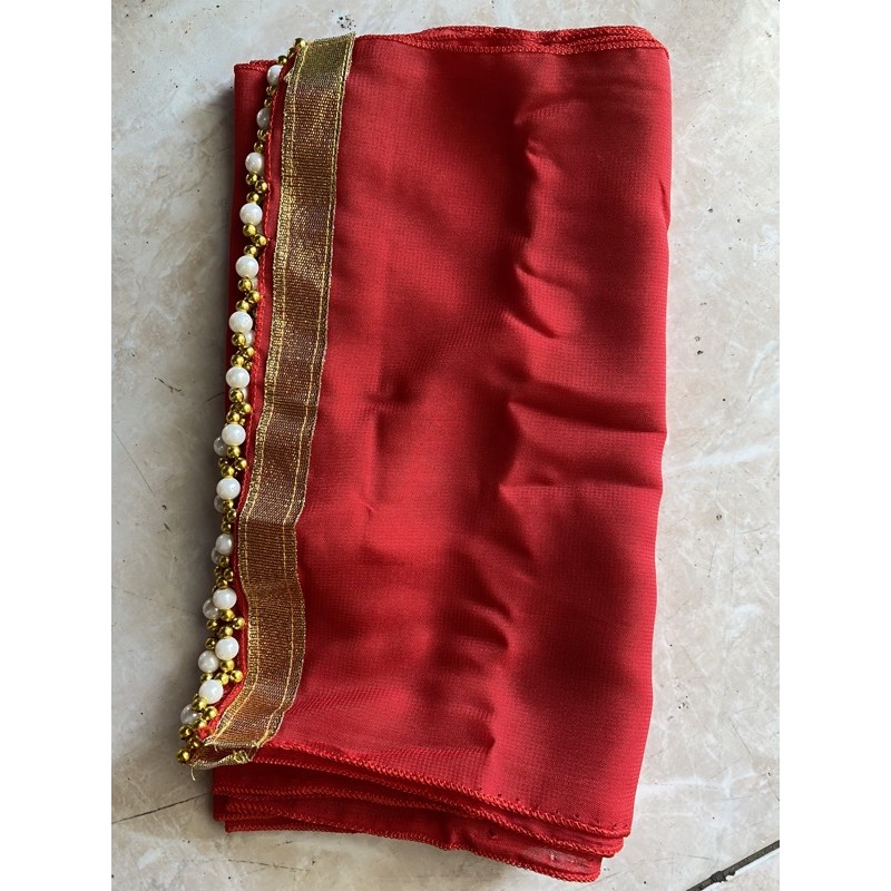 Selendang Joda | selendang mutiara | selendang bali-Merah