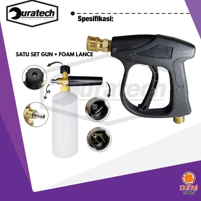 Gun Jet Cleaner Pendek Foam Lance Quick Release Stik Steam Cleaner
