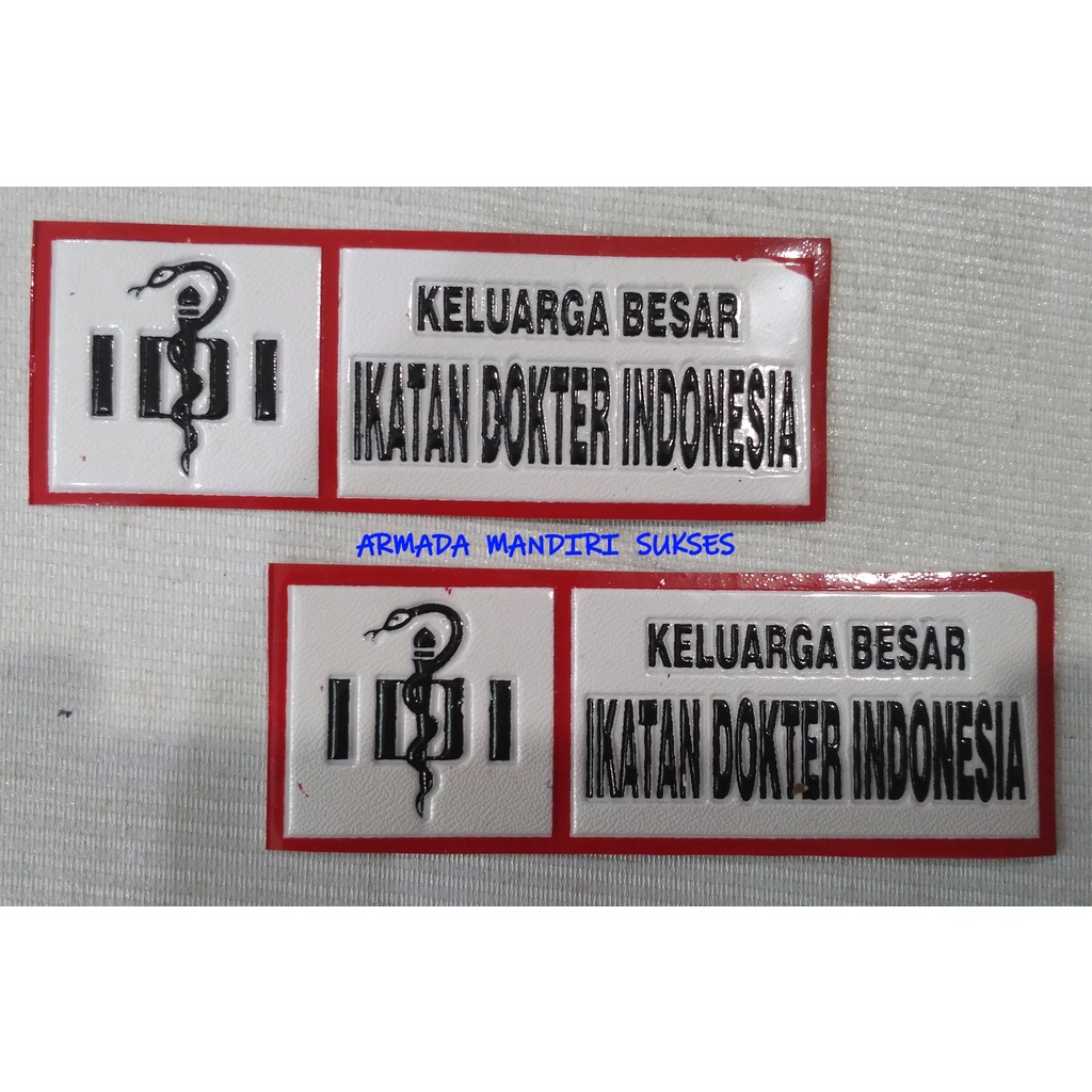 Sticker Plat Embos IDI - Stiker IDI