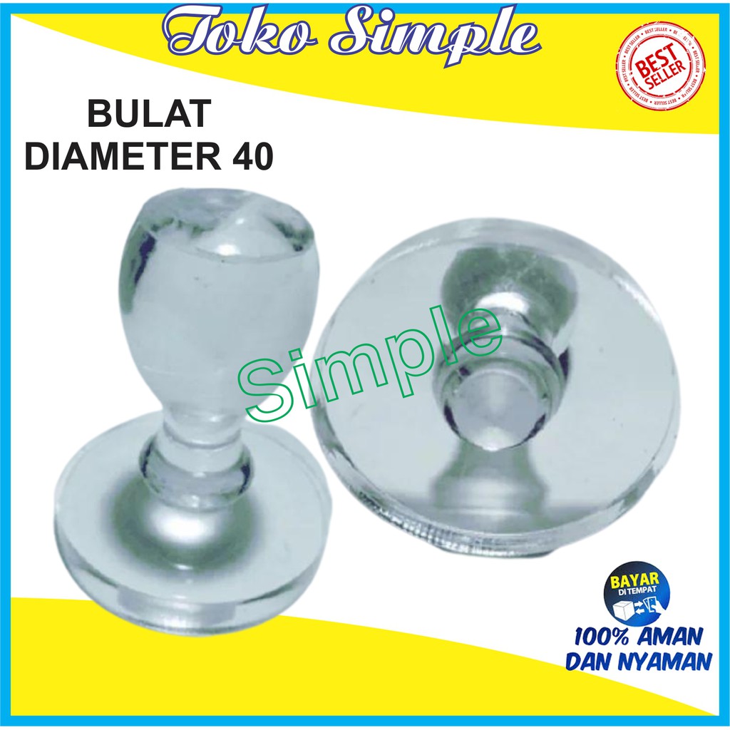 

GAGANG STEMPEL KRISTAL BULAT DIAMETER 40