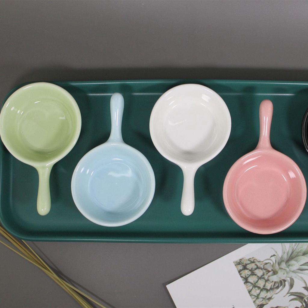 Top Piring Kecil Mini Color Glaze Handle Bumbu