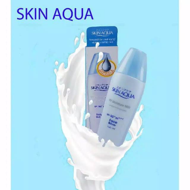 Skin Aqua UV Moisture Milk Spf 50 40 Ml / Sunscreen Pelembab Wajah SPF 50